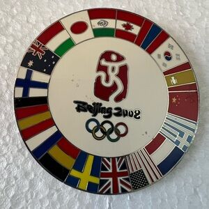 Olympics Beijing 2002 Winter Games Flags Pin